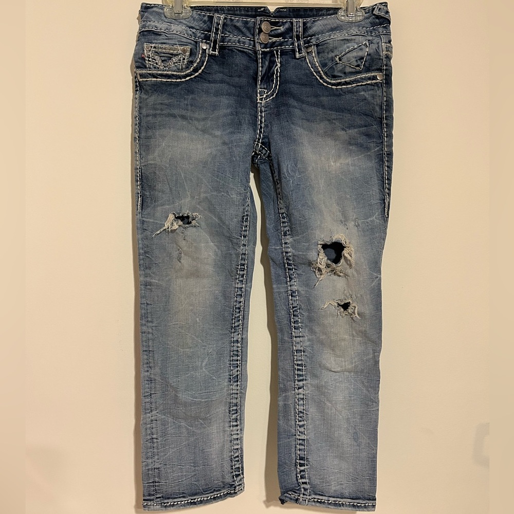 Vigoss capri streach jeans woman’s size 1/2